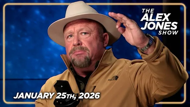 SUNDAY FULL SHOW 1/25/26: Democrat Senators Now Claiming Trump Plans To Cancel 2026 Election And Declare Martial Law, When In Reality Via The Podesta Plan They Intend To Trigger A New Civil War And End The Country As We Know It! PLUS, Alex Jones Issues Emergency False Flag Alert & Warns ICE To Pull Back & Develop An Action Plan Ahead Of Staged Terror! THIS IS CRITICAL MUST-WATCH/SHARE INFORMATION! cover