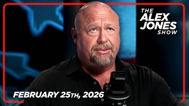 MUST-WATCH WEDNESDAY FULL SHOW: Trump Delivers A Masterclass In Powerful State Of The Union, Rallying Americans To Save The Embattled Nation From The Left & Their Globalist Controllers! PLUS, The Openly Villainous Democrats Refused To Stand For US Hockey Team & Murder Victims! Viral Filmmaker / Educator, Brett Pike, Joins Alex Jones To Give Historical Context On The Left's Deliberate War To Destroy Western Civilization & Christianity! FINALLY, FBI Whistleblower Kyle Seraphin Joins Infowars With Breaking Updates On The Epstein Files, Kash Patel, & MORE! THIS IS MUST-WATCH/SHARE INFO! — 2/25/26 cover