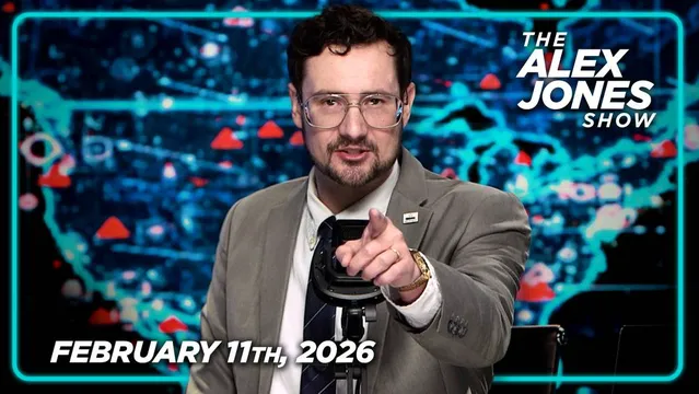 WEDNESDAY FULL SHOW: Firestorm Erupts After DOJ’s Epstein Coverup, Experts Warn AI Now “Building Itself” & Will Change EVERYTHING, Senate Republicans Sabotage SAVE Act That Requires Citizenship To Vote! PLUS, Canadian School Shooter Identified As Transgender! Top Occult Researcher, Joey Pepperoni, Joins Infowars To Expose The FULL Kabalistic Equation On An Epstein Island Chalkboard That Was Revealed For The First Time In Recent Document Dump! Mark Mitchell Breaks Down His Latest Polling Results & Predicts What It Means For The 2026 Midterms! FINALLY, Gubernatorial Candidate For Minnesota, Mike Lindell, Gives An Update On His Campaign, And The Deep State's Ongoing Attempts To Cover Up The Theft Of The 2020 Election! — 2/11/26 cover