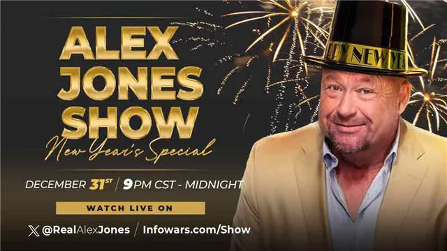 FULL SHOW: New Year’s Eve With Alex Jones & An Incredible Lineup of Informative Guests & Patriots As We Break Major Stories, Take On The Globalists, Chronicle The Epic Year That Was 2025 While Looking Forward To 2026 And Beyond! MUST-WATCH/SHARE! cover