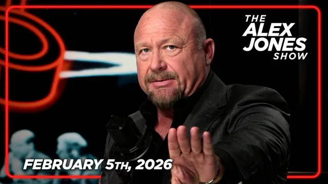 THURSDAY BROADCAST: The ADL Is Secretly Working With UK’s Keir Starmer To Pressure France & Other EU Countries To Criminally Indict Elon Musk For Defending Free Speech! Epstein Files Confirm Secret Tunnels Under His Island Lair! PLUS, Learn Why Trump Is Pulling ICE From Blue Cities! Journalist & National Security Expert, Brigitte Gabriel, Joins Alex Jones To Break The Latest On Trump Admin's Mass Deportation Efforts & Moves Against The Muslim Brotherhood! FINALLY, Former High-Level CIA Operative Patrick Byrne Reveals How Epstein Attempted To Recruit Him & Breaks The Latest On Explosive Revelations! MUST-WATCH/SHARE! — FULL SHOW 2/5/26 cover